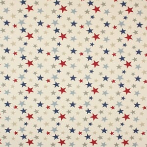 Blue Funky Stars Fabric