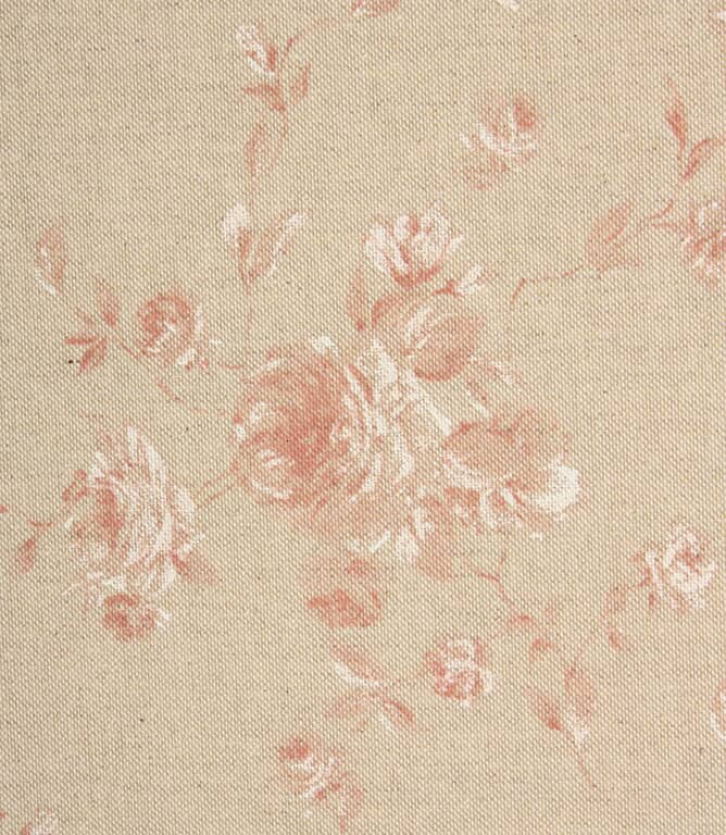 Vintage Floral Fabric / Red