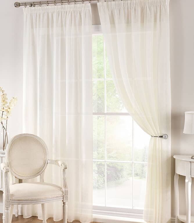 JF Boucle Voile Fabric / Cream