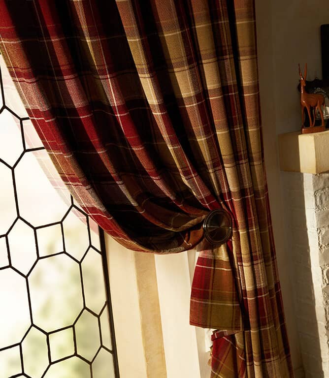 Argyle Fabric / Claret