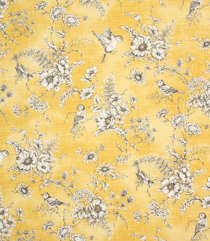 Buttercup Finch Toile Fabric