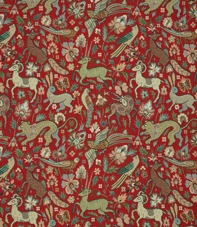Red JF Tapestry Fabric