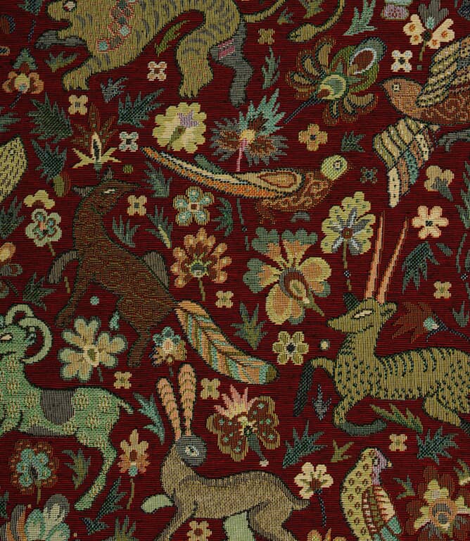 JF Tapestry Fabric / Red