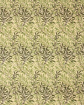 William Morris  Willow Bough Fabric / Green