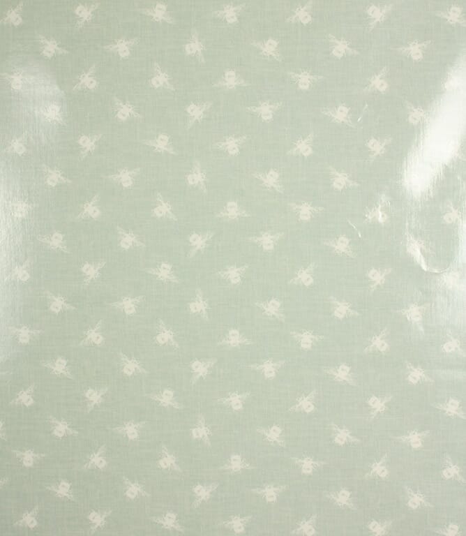 Bees F PVC Fabric / Duck Egg