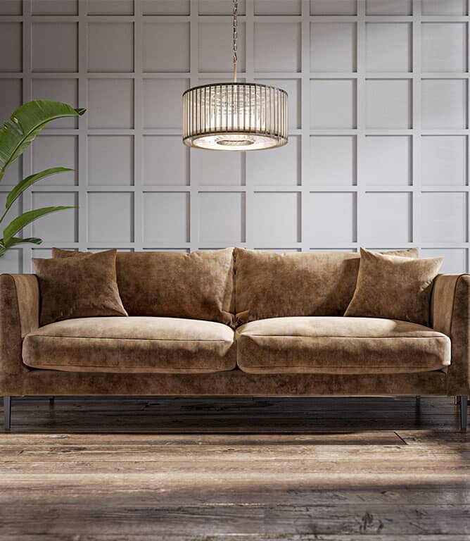 JF Vintage Velvet FR Fabric / Mocha