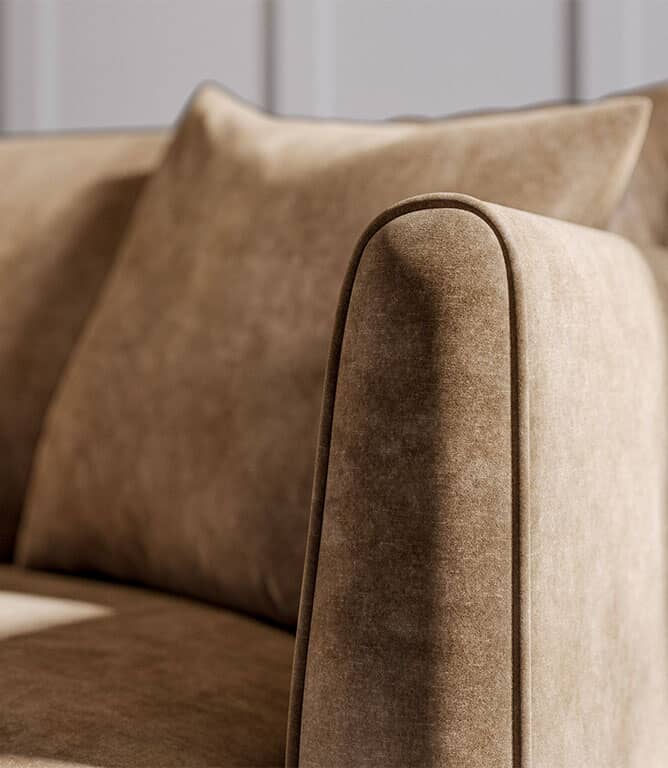 JF Vintage Velvet FR Fabric / Mocha