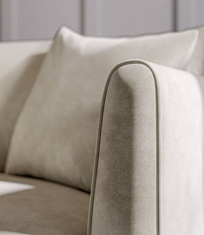 JF Vintage Velvet FR Fabric / Ivory