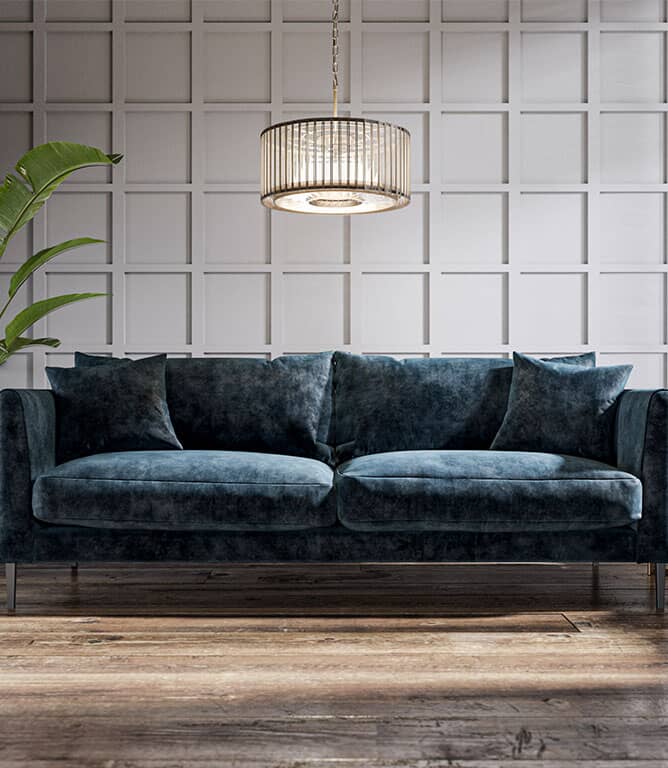 JF Vintage Velvet FR Fabric / Atlantic