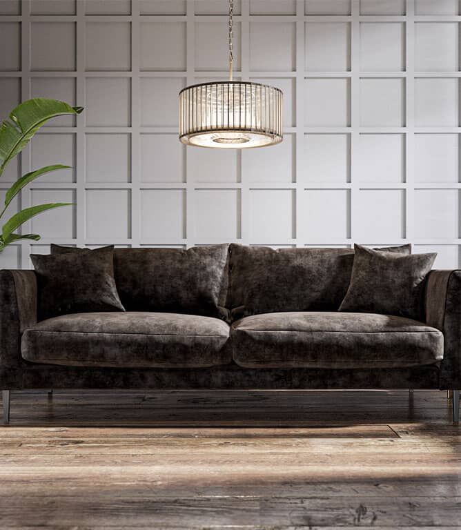 JF Vintage Velvet FR Fabric / Asphalt