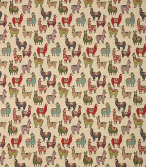 Alpaca Mini Tapestry Fabric / Multi