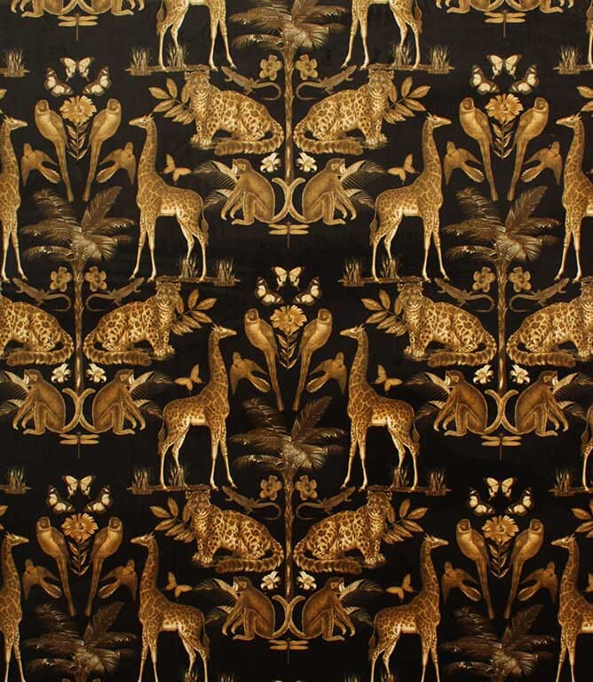 Wild Africa Fabric / Gold