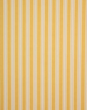 Daisy Stripe Fabric / Ochre