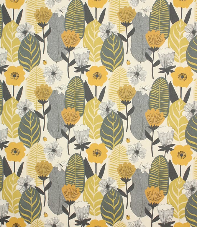 Saffron Blooma Fabric