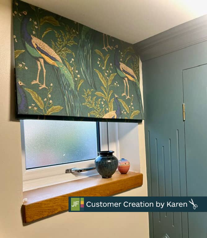 Mr Peacock  Fabric / Teal