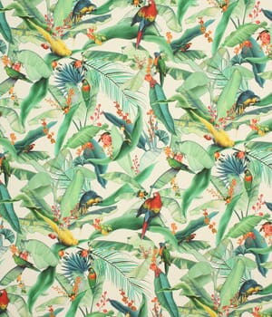 Tropical Parrots  Fabric
