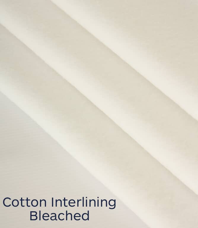 Cotton Interlining Fabric / Bleached