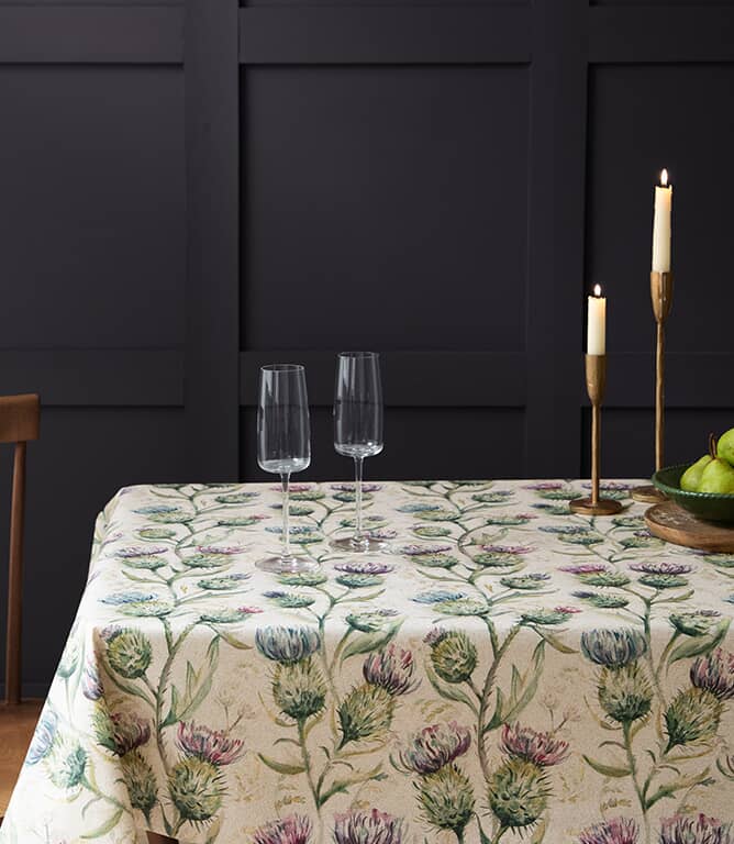 Voyage Maison Thistle Glen Oilcloth Fabric / Spring