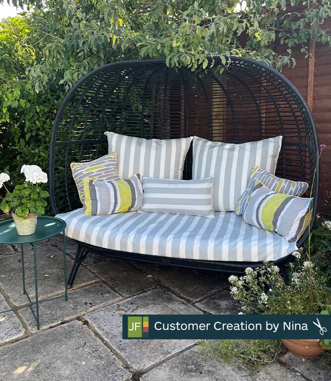 Coastal Outdoor Fabric / Gris Claro