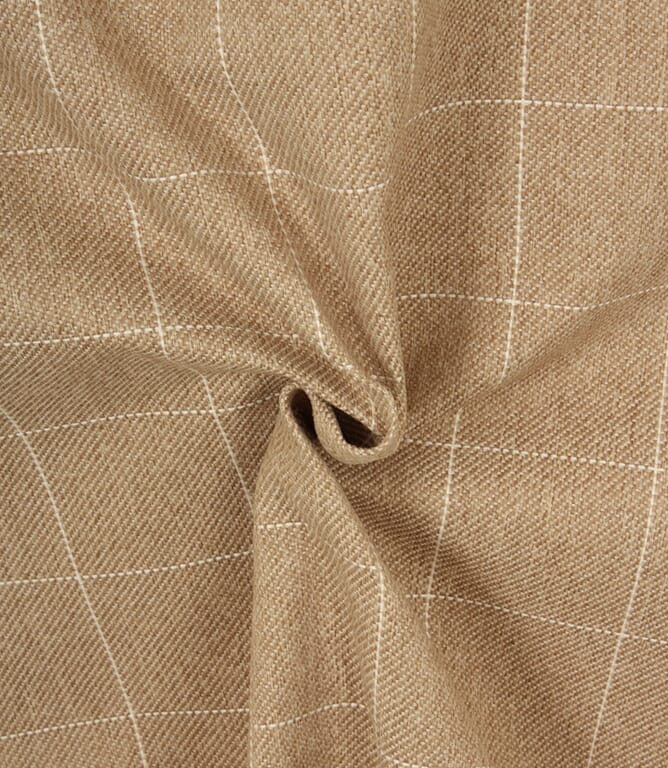 Tweedy Check FR Fabric / Natural
