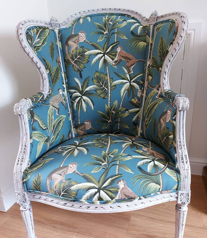 Mr Monkey Fabric / Teal