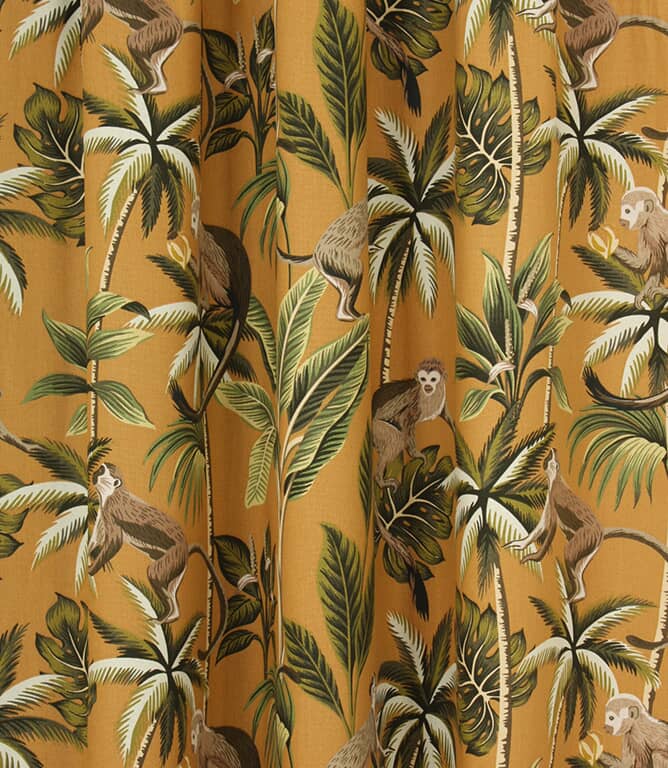 Mr Monkey Fabric / Ochre