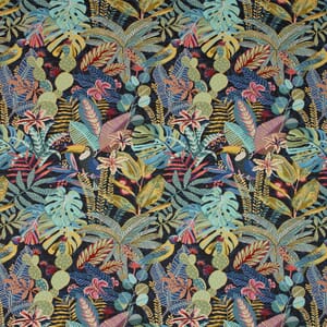 Azure Tropical Andes Fabric