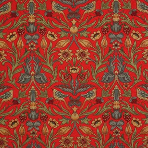 Red Ruskin Fabric