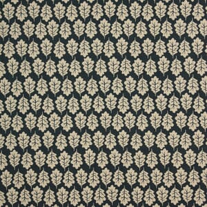 Midnight Oak Leaf Fabric