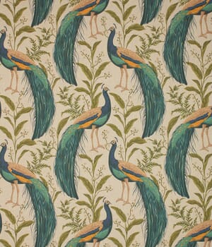 Mr Peacock  Fabric