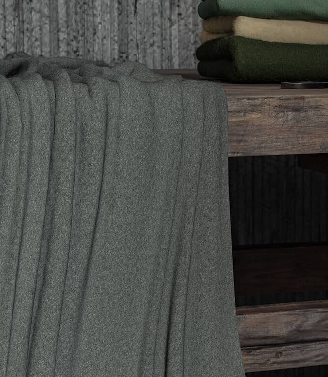 Cotswold Wool  Fabric / Gunmetal